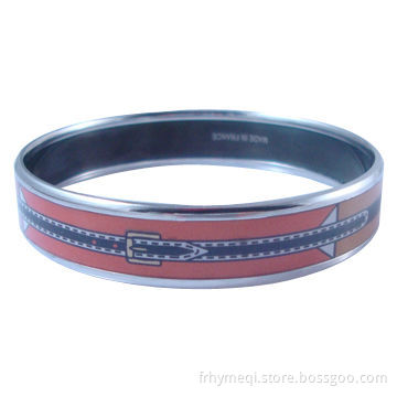 Stainless Steel Bangle with Stoving Varnish